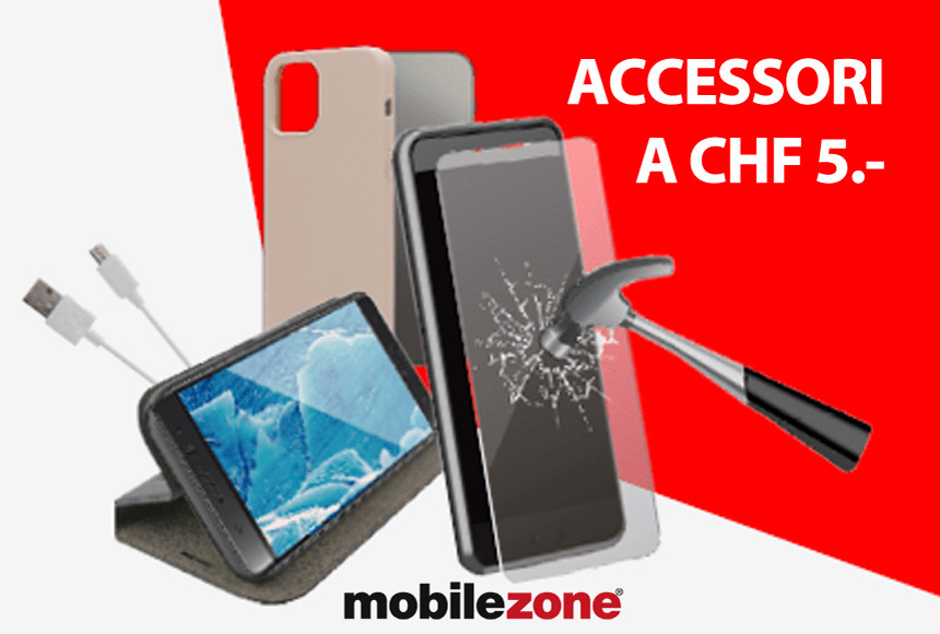 Accessori mobilezone fino ad un massimo di CHF 5.-