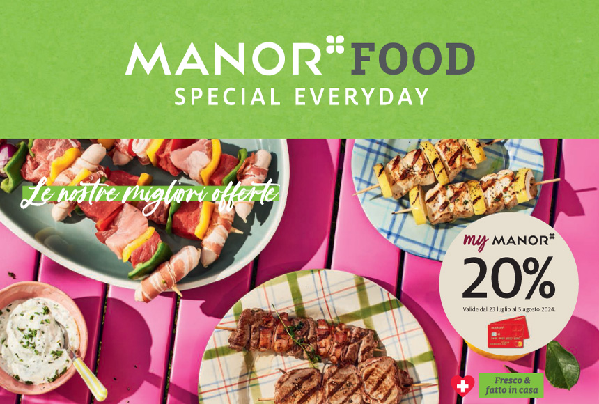 Offerte Manor Food Balerna valide fino al 26 luglio 2024
